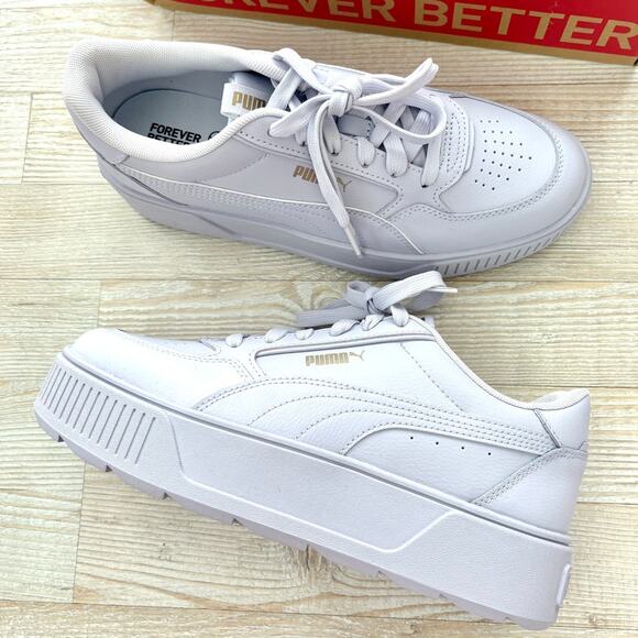 New Puma Karmen Rebelle Platform Sneaker |‎ Spring Lavender Size 10 - Picture 1 of 8
